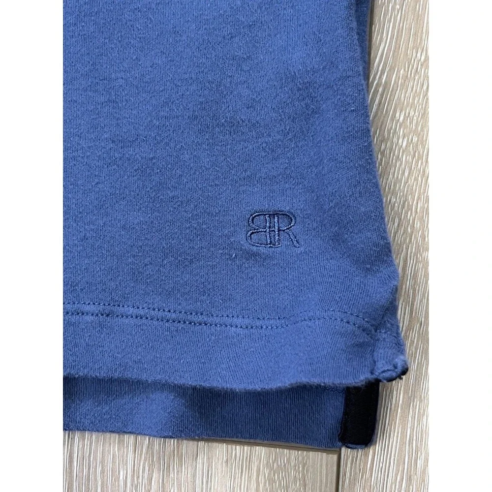 Banana Republic Polo Shirt Blue 100% Cotton 2-Button Pullover Men’s Size Medium